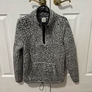 Pink brand teddy half zip